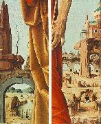 COSSA, Francesco del St Peter and St John the Baptist, details (Griffoni Polyptych) sdf oil on canvas